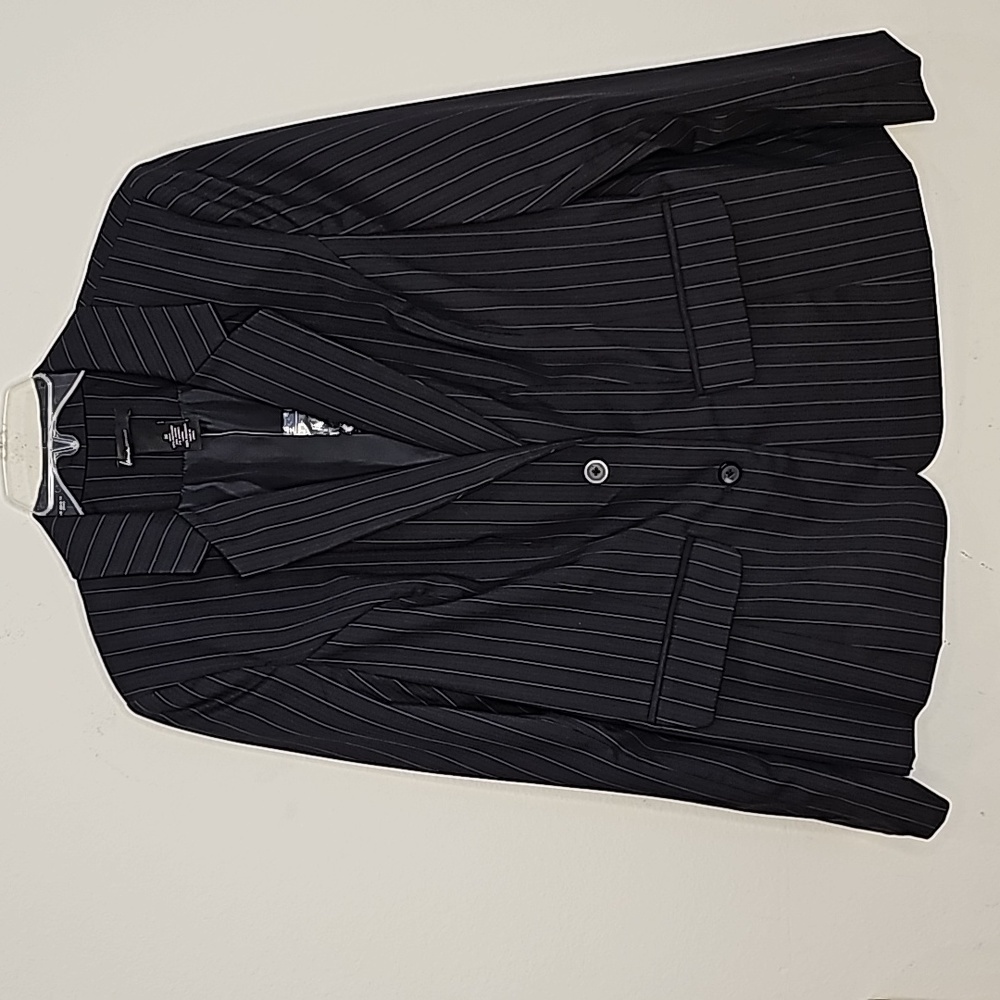 Lane Bryant Pants suit navy blue pinstripes Size 20 NWT
